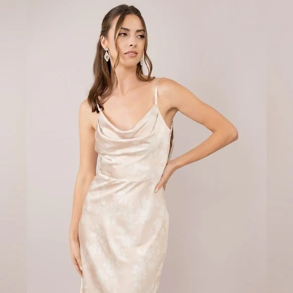 boutique | Dresses | Nwt Beautiful Cream Ivory Sleeveless Midi Satin Dress  | Poshmark